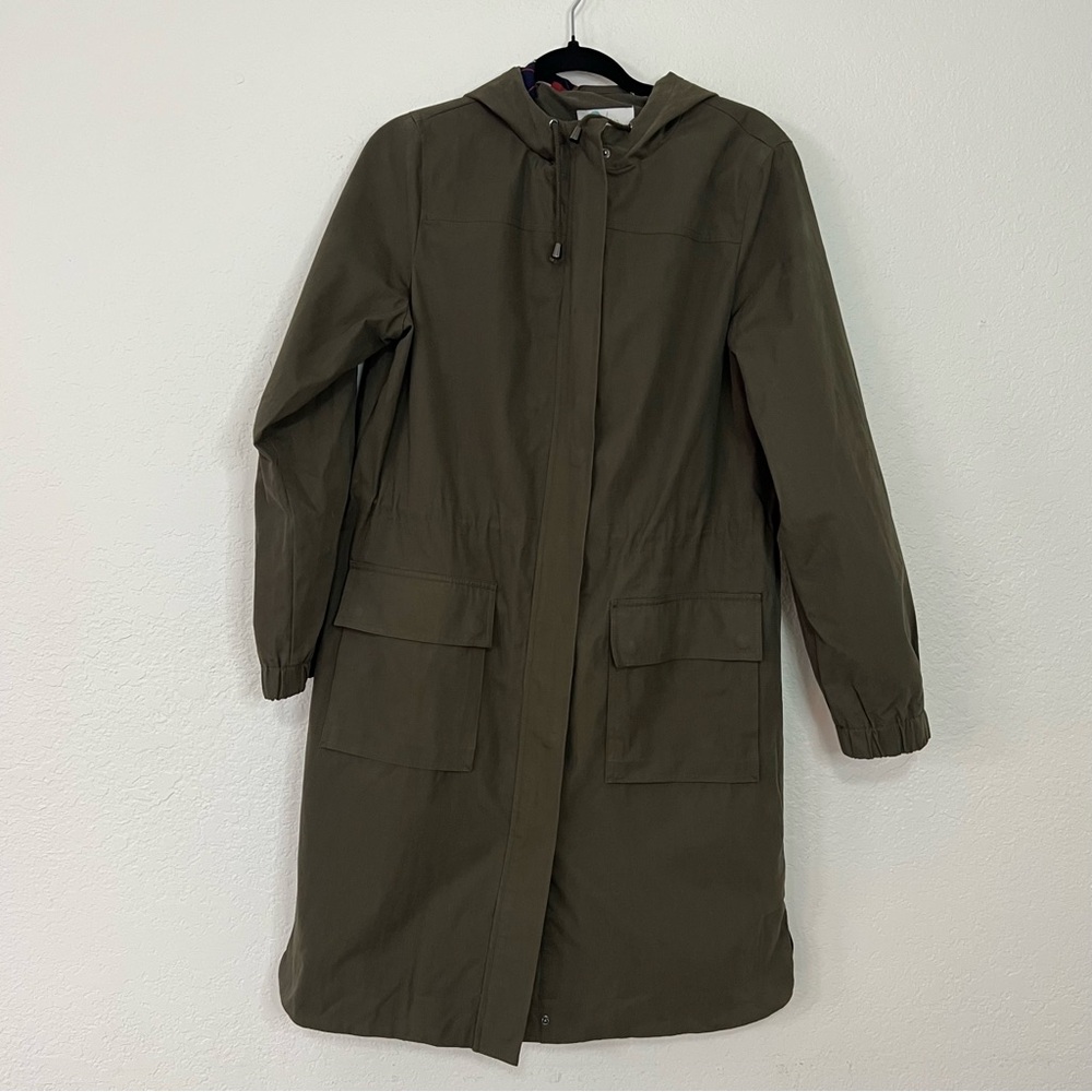 Boden Khaki Hooded Utility Jacket